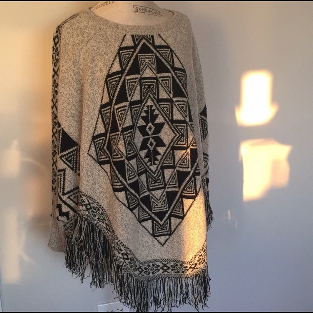 Sweater poncho